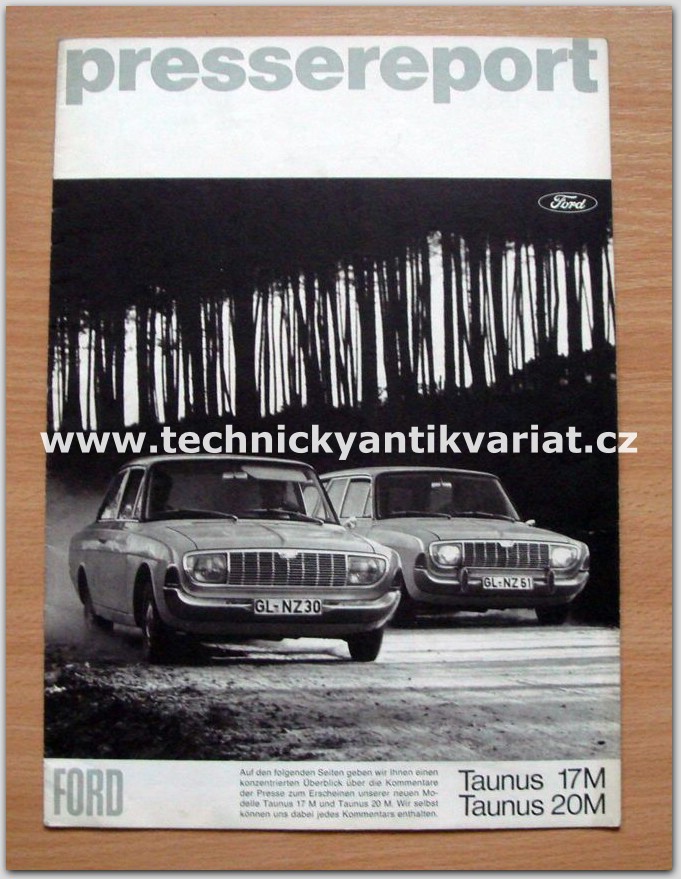 Ford Taunus 17M, 20M Pressereport