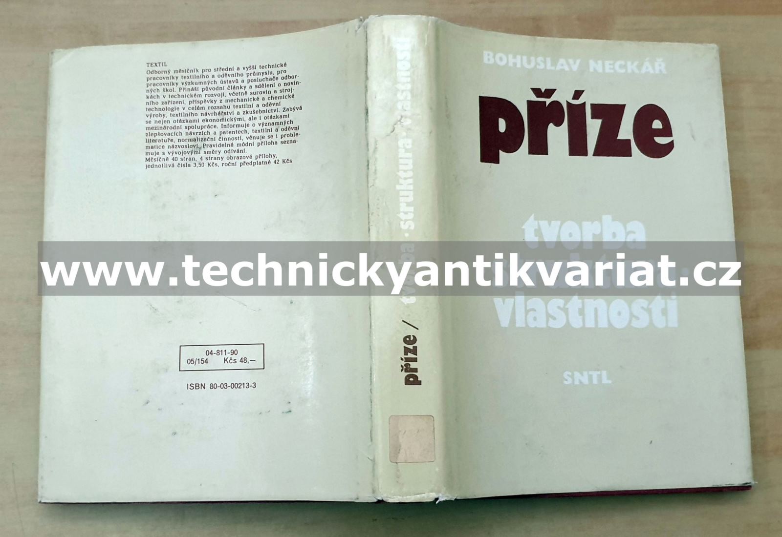 Příze - tvorba, struktura, vlastnosti - Bohuslav Neckář (1990)