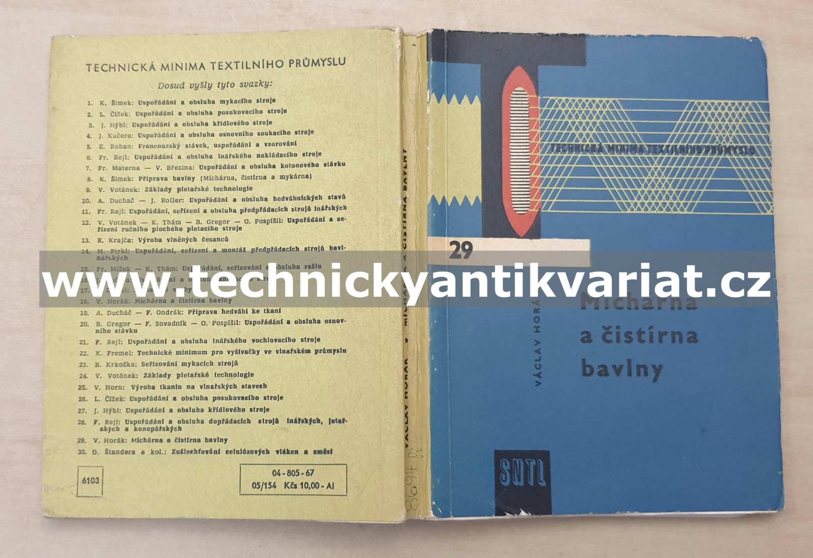 Míchárna a čistírna bavlny - Václav Horák (1967)
