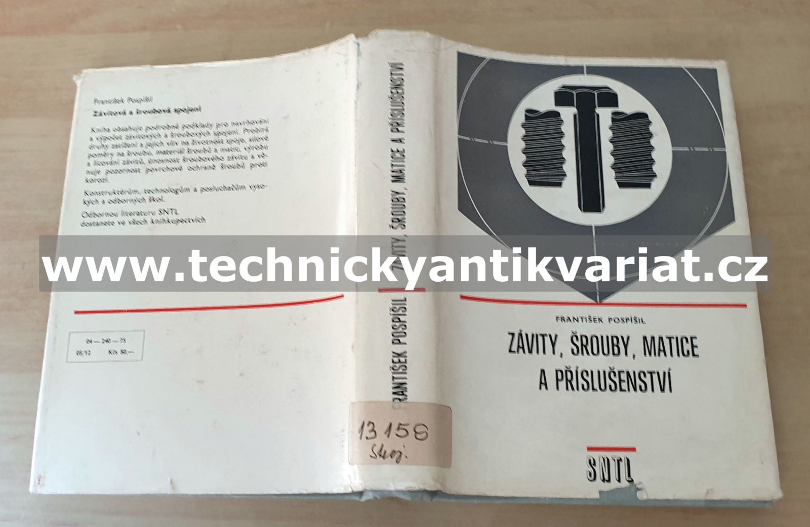 Závity, šrouby, matice a příslušenství - František Pospíšil (1975)