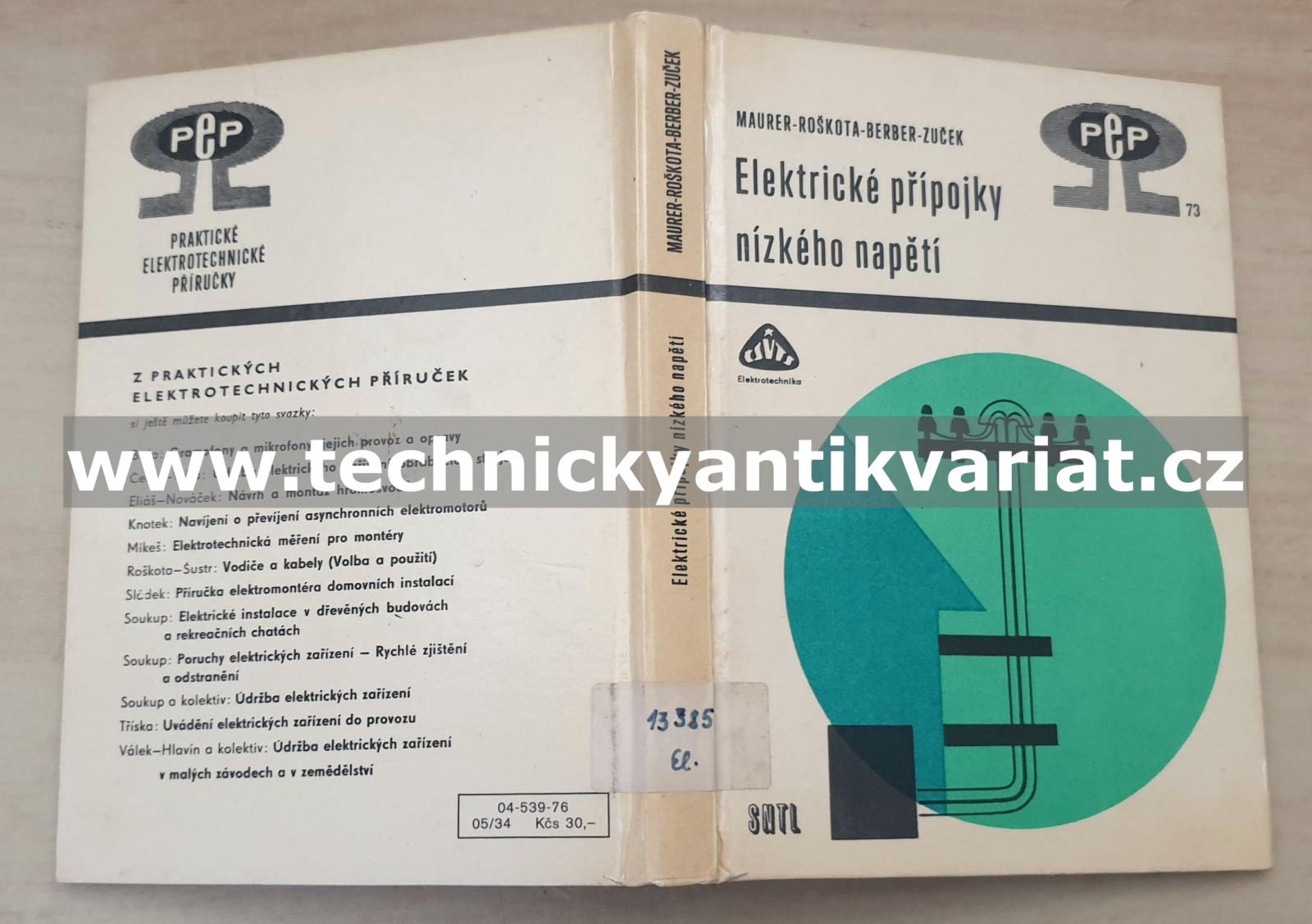 Elektrické přípojky nízkého napětí - Maurer, Berber, Zuček, Roškota (1976)