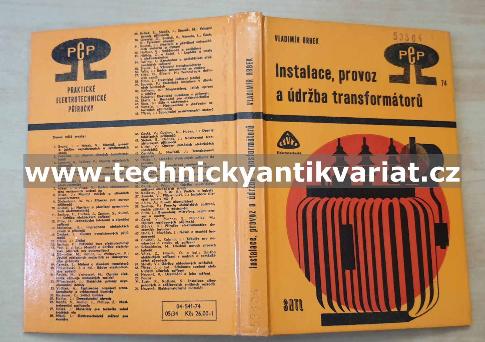 Instalace, provoz a údržba transformátorů - Vladimír Hrbek (1974)