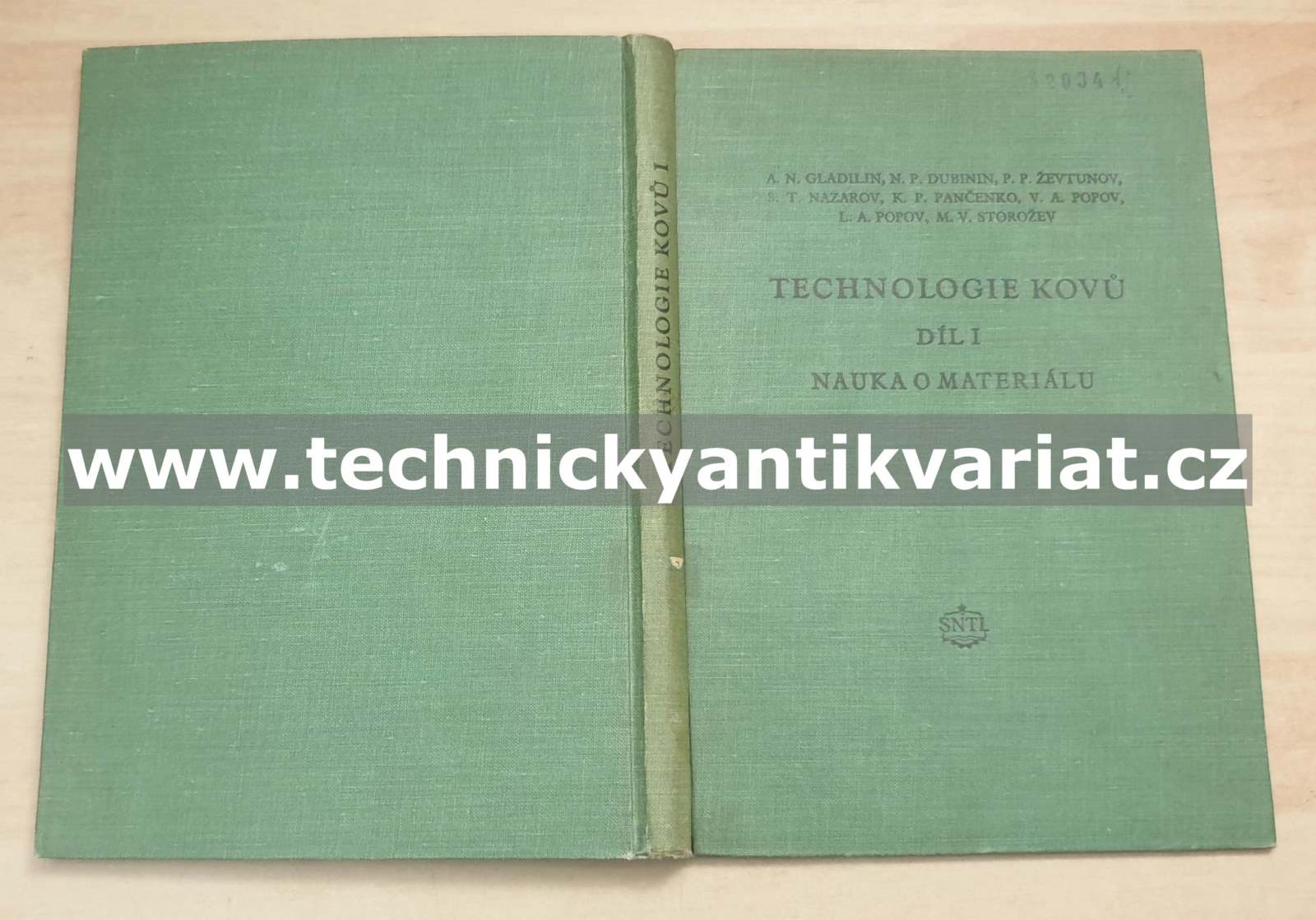 Technologie kovů I. - nauka o materiálu (1955)