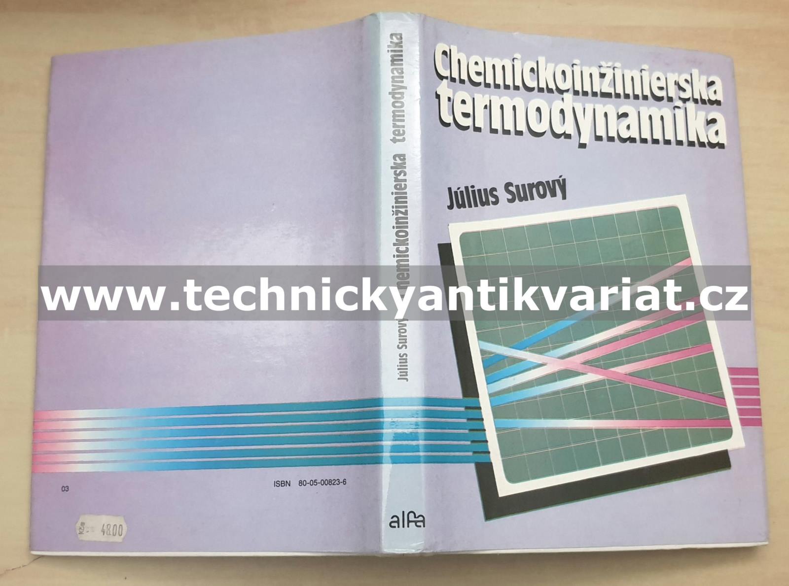 Chemickoinžinierska termodynamika - Julius Surový (1991)