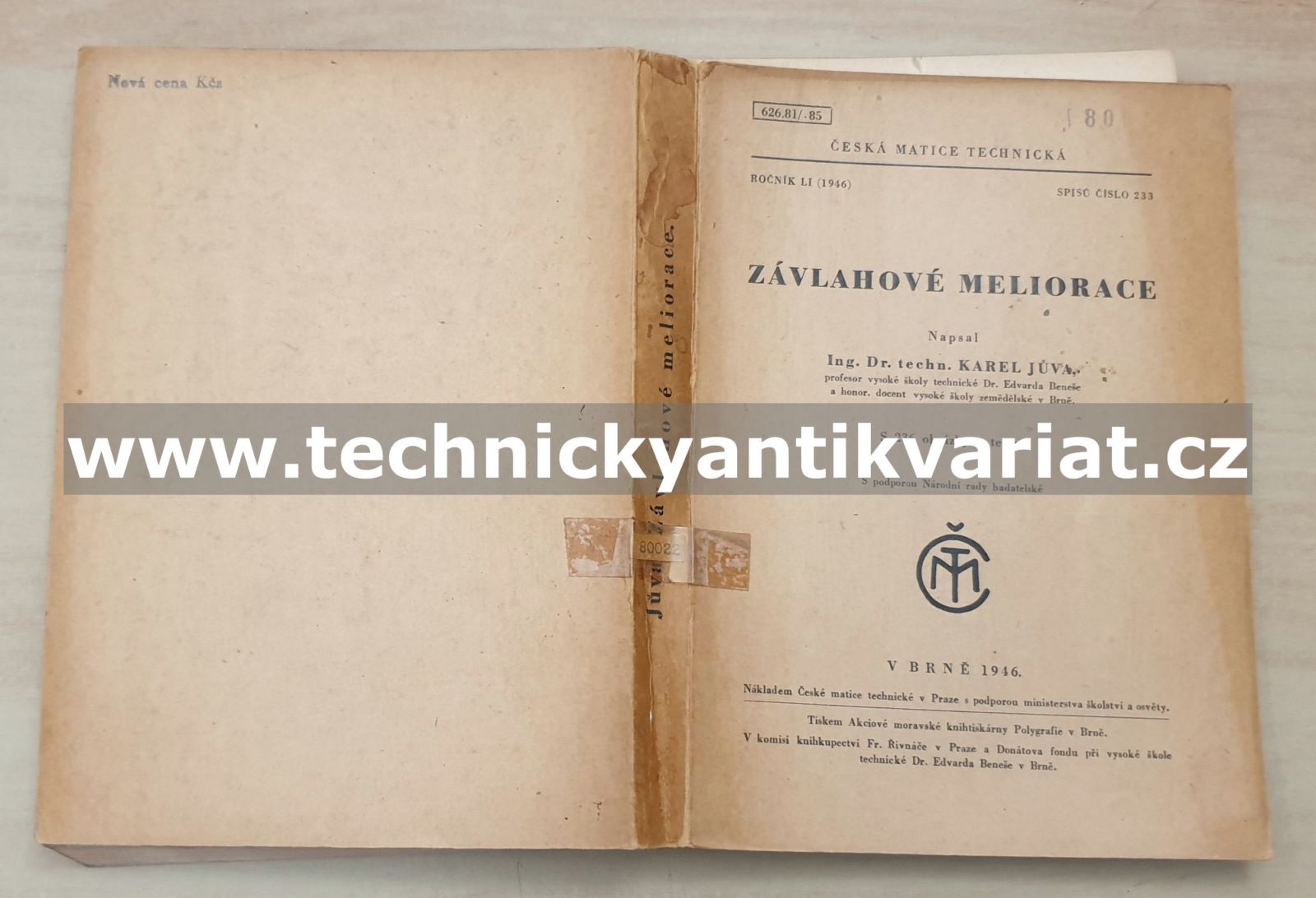 Závlahové meliorace - Karel Jůva (1946)