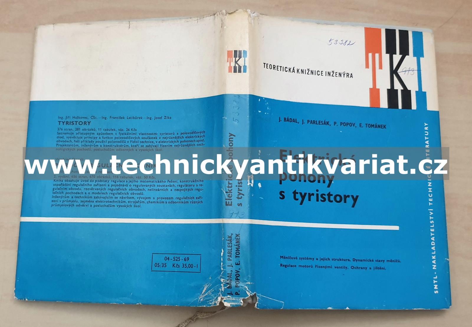 Elektrické pohony s tyristory - Bádal, Parlesák, Popov, Tománek (1970)