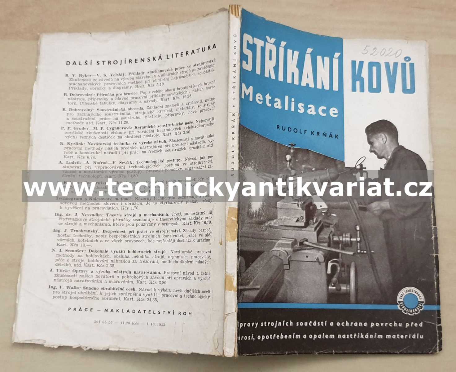 Stříhání kovů, metalisace - Rudolf Krňák (1954)