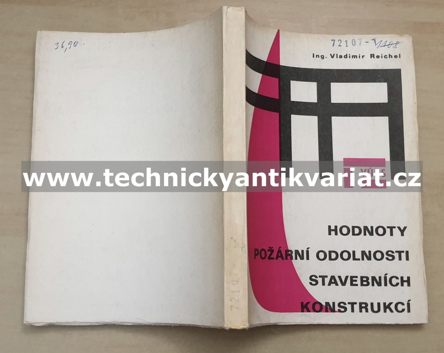 Hodnoty požární odolnosti stavebních konstrukcí - Vladimír Reichel (1971)