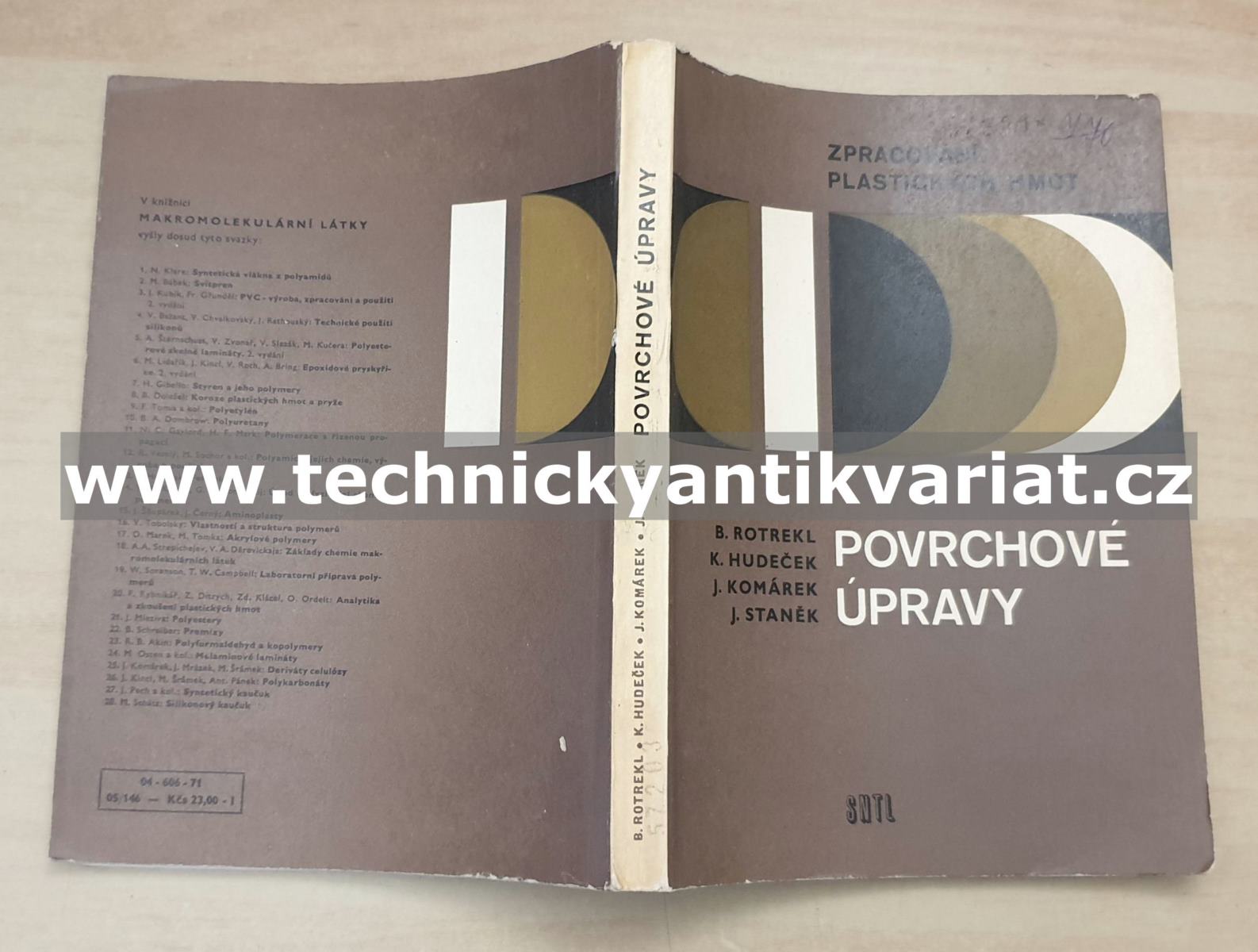 Povrchové úpravy - Rotrekl, Hudeček, Komárek, Staněk (1971)