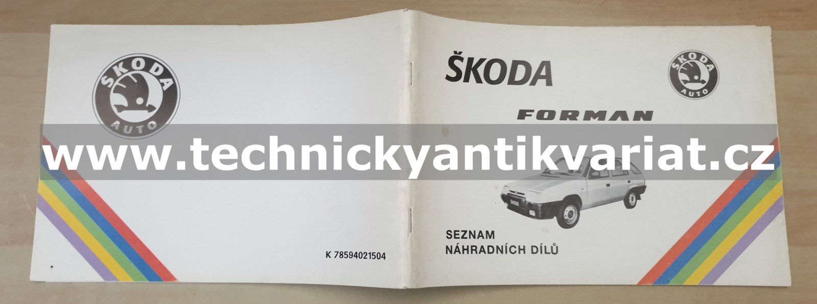 Škoda Favorit Forman - seznam náhradních dílů - DODATEK (1994)