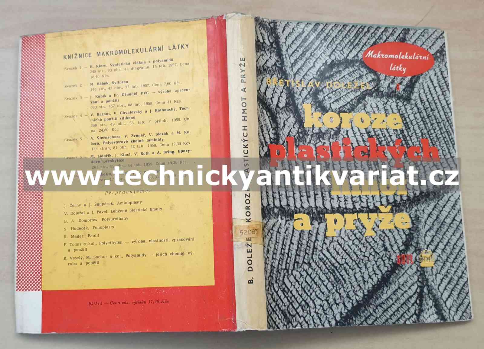 Koroze plastických hmot a pryže - Břetislav Doležal (1960)
