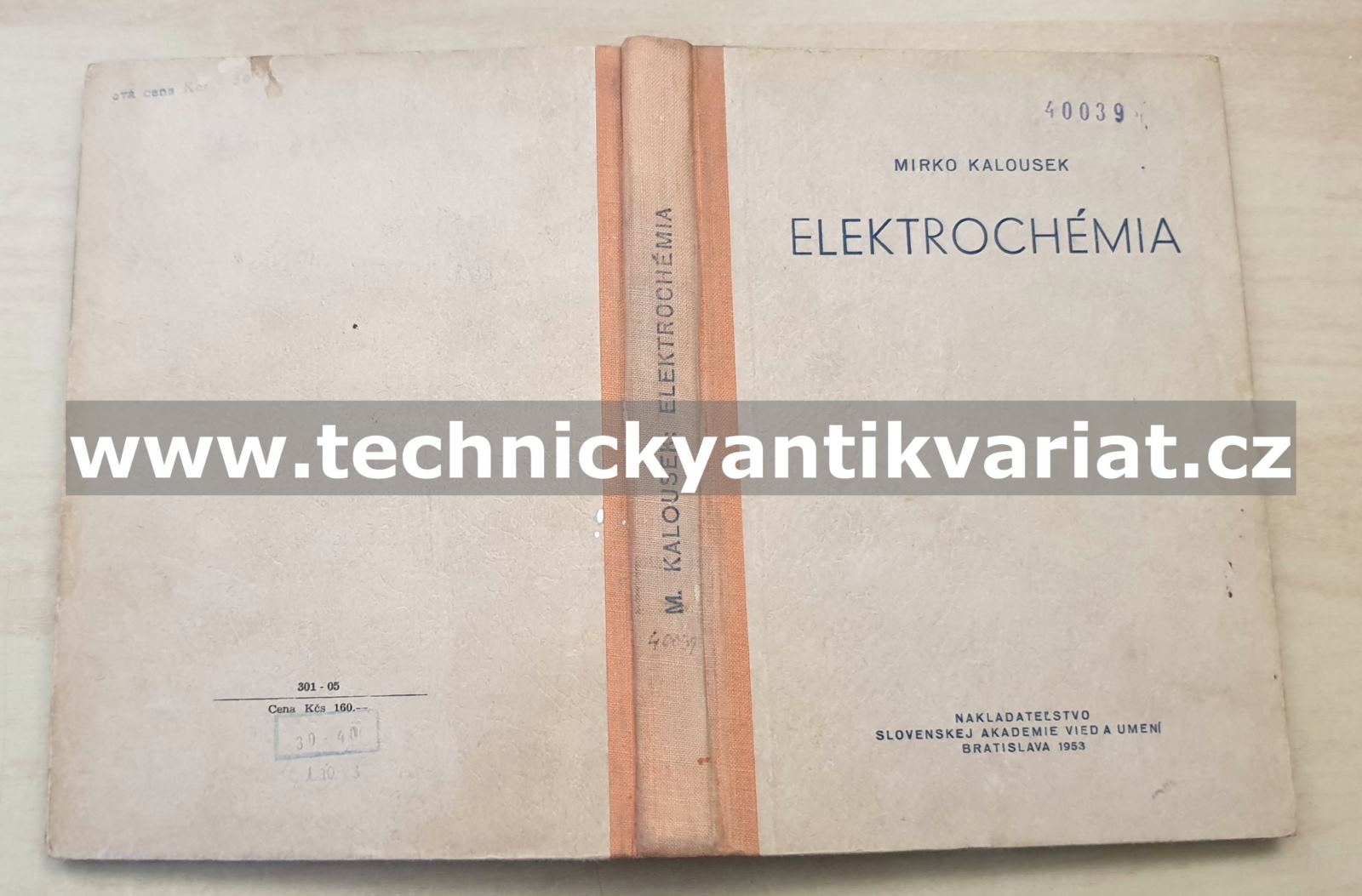 Elektrochémia - Mirko Kalousek (1952)