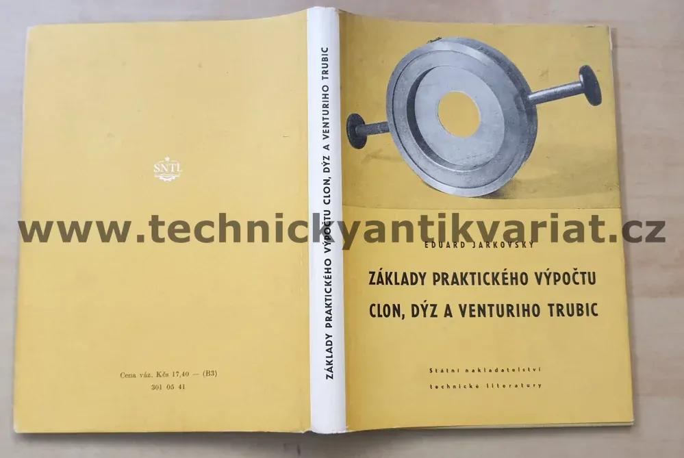 Základy praktického výpočtu clon, dýz a trubic Venturiho - Eduard Jarkovský (1955)