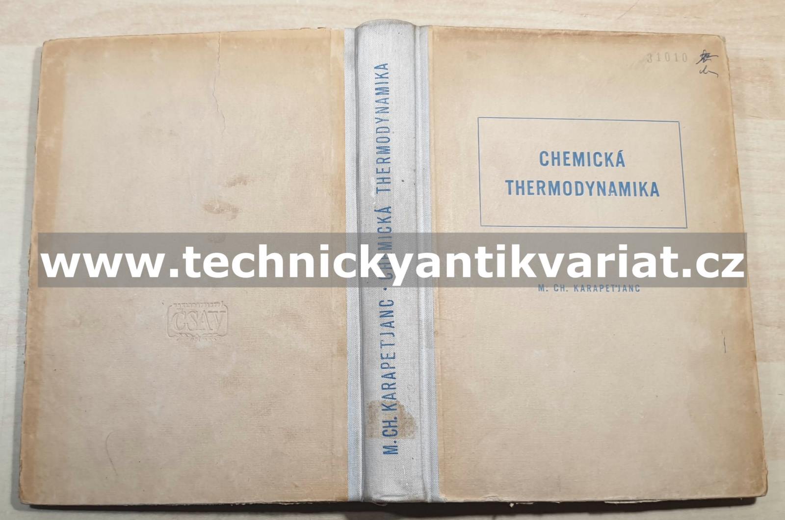 Chemická thermodynamika - M. Ch. Karapeťjanc (1953)