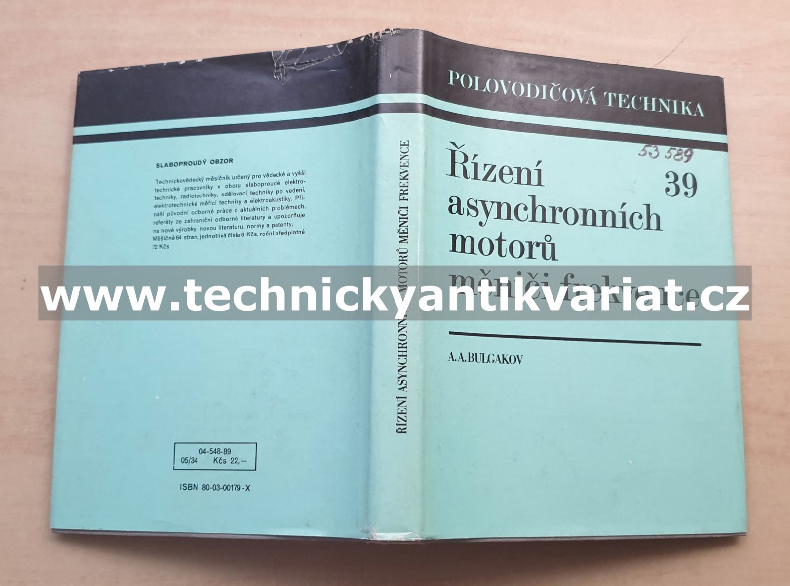Řízení asynchronních motorů měniči frekvence - A.A. Bulgakov (1989)