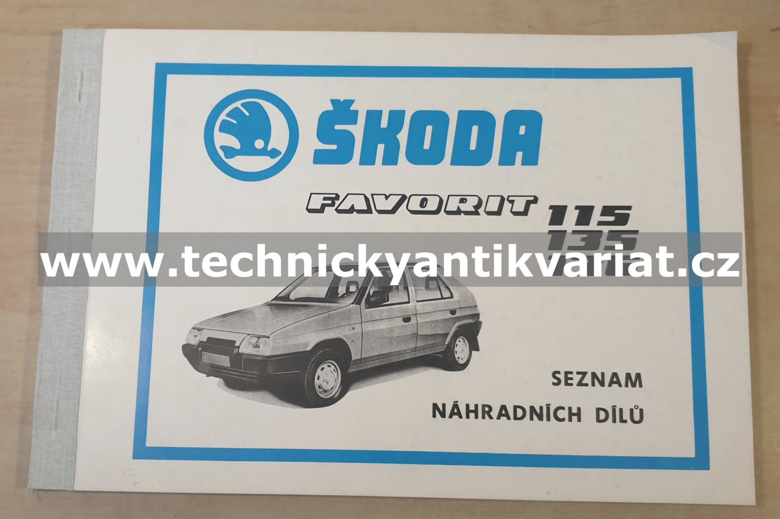 Škoda Favorit - seznam náhradních dílů (1989)