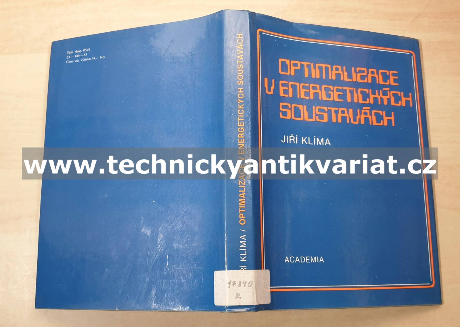 Optimalizace v energetických soustavách - Jiří Klíma (1985)