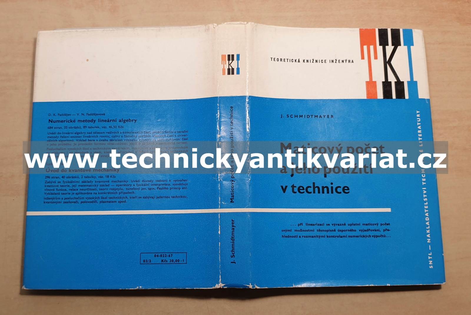 Maticový počet a jeho použití v technice - Josef Schmidtmayer (1967)
