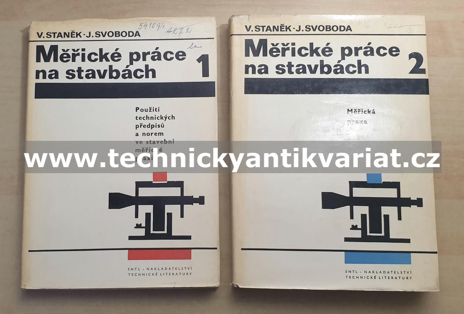 Měřické práce na stavbách 1,2 - Staněk, Svoboda (1972, 1973)