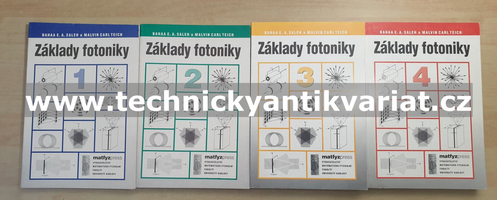 Základy fotoniky 1,2,3,4 - Bahaa E.A. Salah, Malvin Carl Teich (1994, 1994, 1995, 1996)