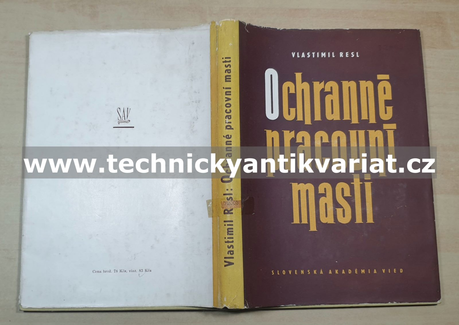 Ochranné pracovní masti - Vlastimil Resl (1955)