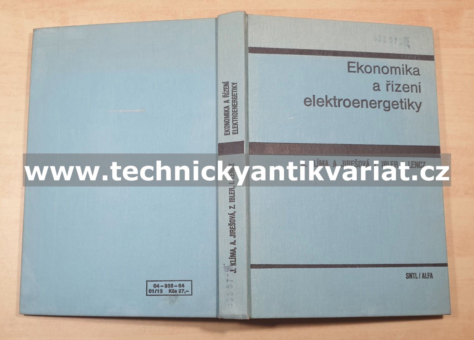 Ekonomika a řízení elektroenergetiky - Klíma, Jirešová, Ibler, Lencz (1984)