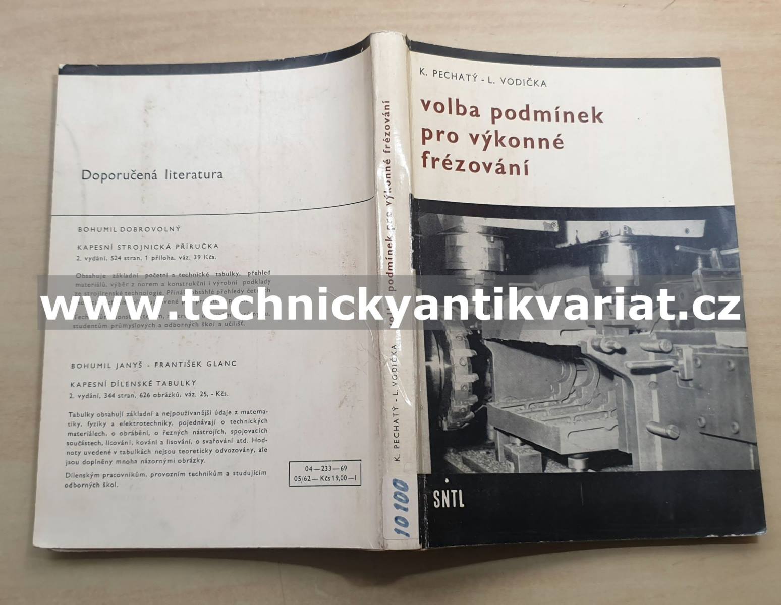 Volba podmínek pro výkonné frézování - Pechatý, Vodička (1969)