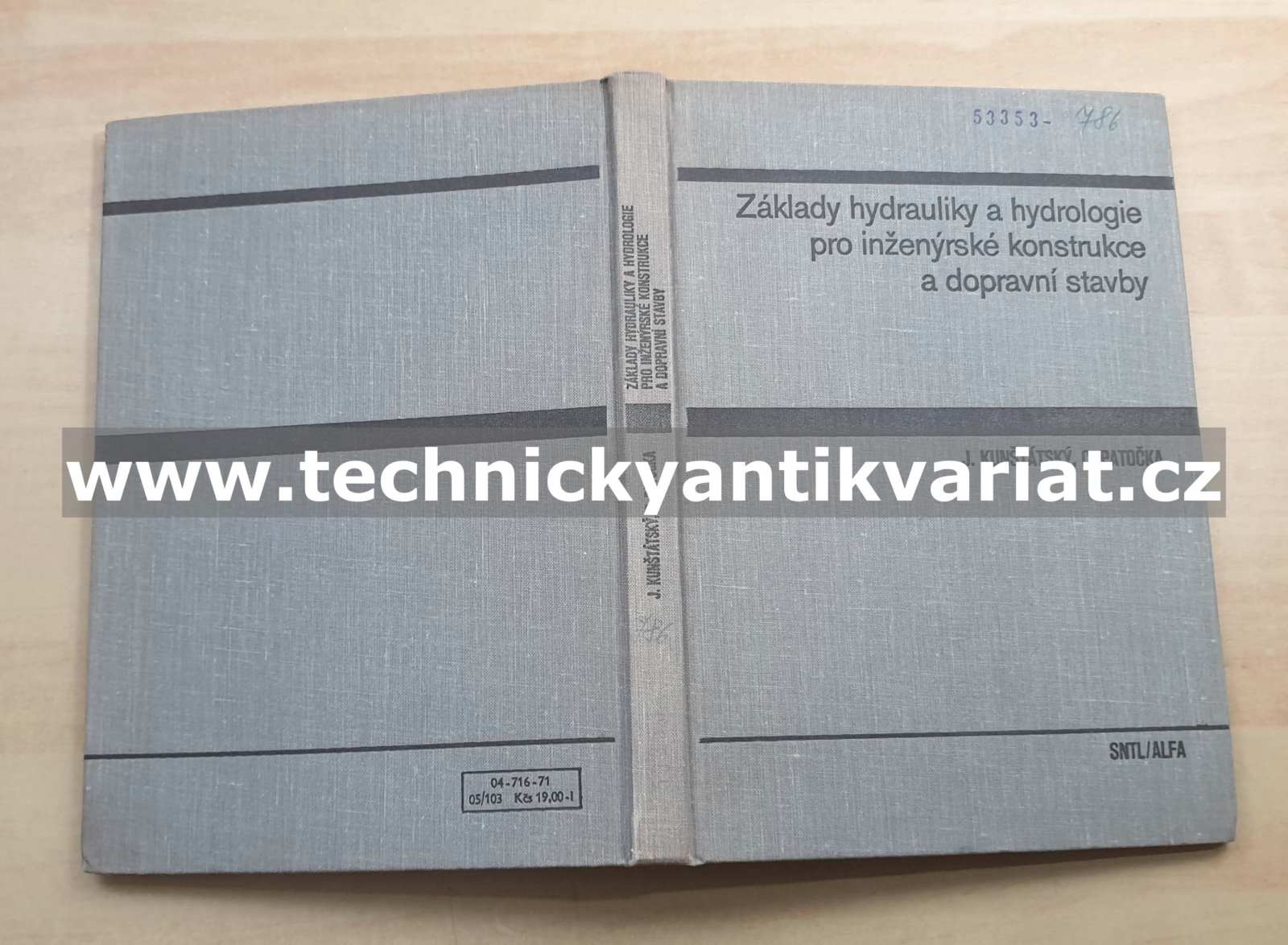 Základy hydrauliky a hydrologie pro inženýrské konstrukce a dopravní stavby (1971)