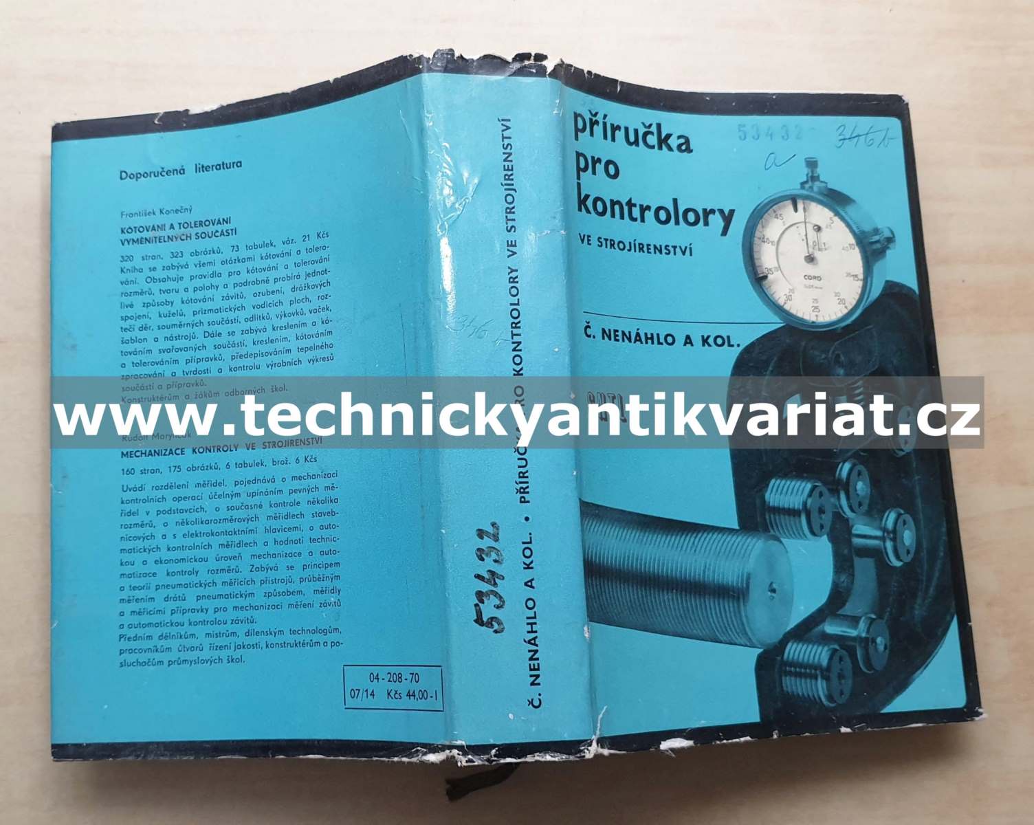 Příručka pro kontrolory ve strojírenství - Čeněk Netáhlo (1970)