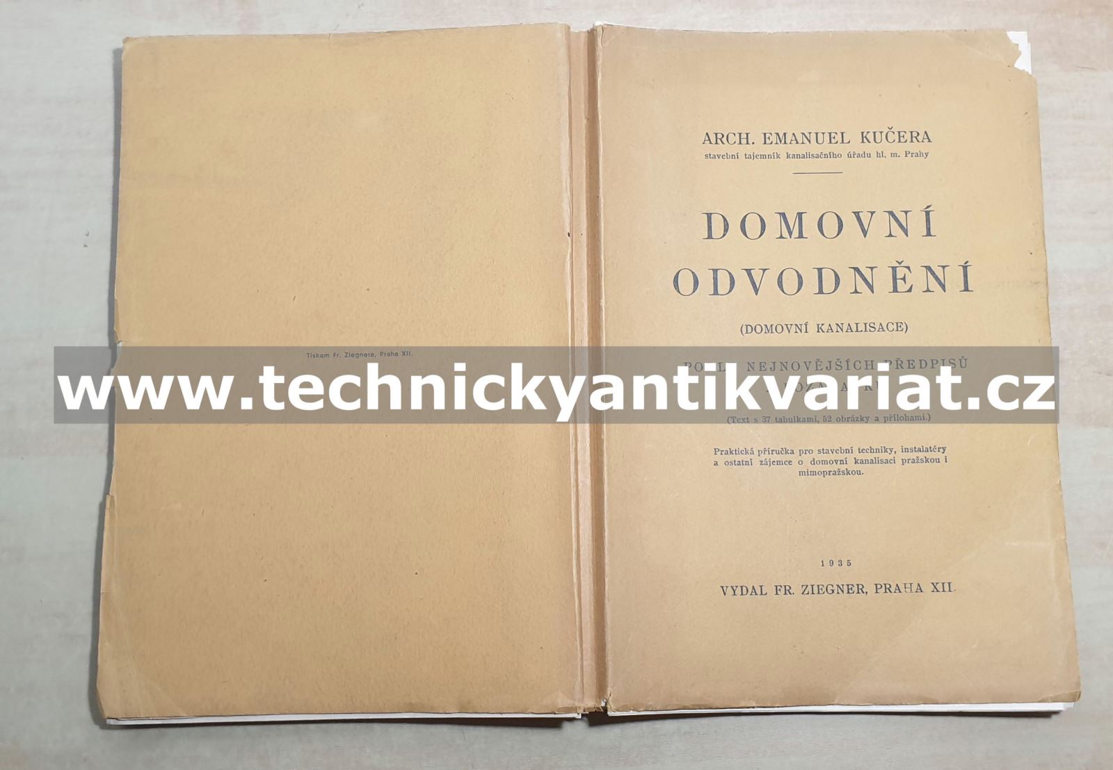 Domovní odvodnění - Emauel Kučera (1935)