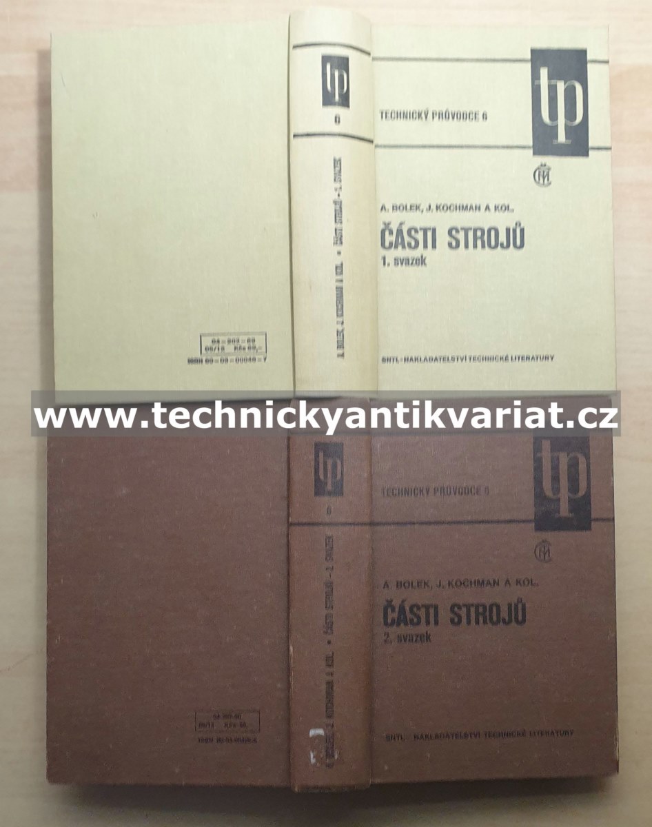 Části strojů 1, 2.svazek - Bolek, Kochman a kol. (1989, 1990)