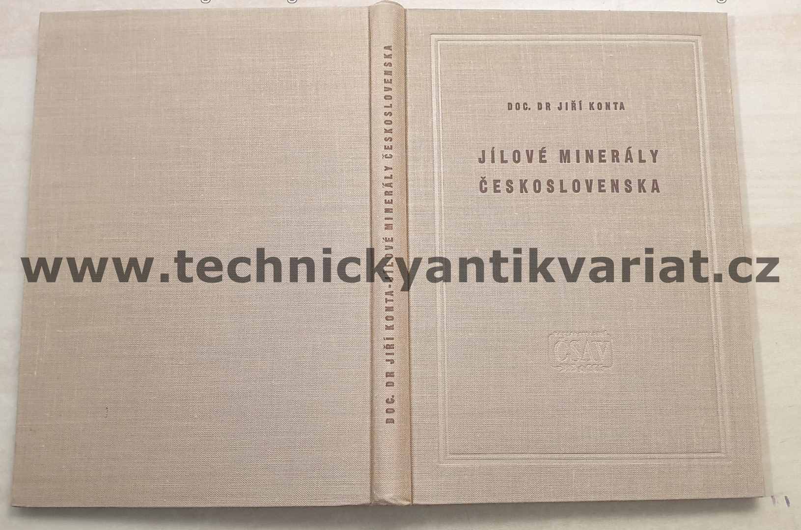 Jílové minerály československa - Jiří Konta (1957)