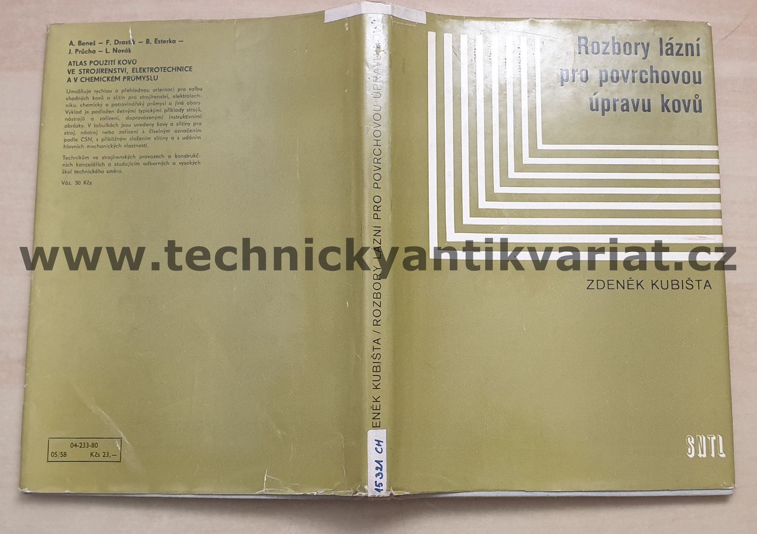 Rozbory lázní pro povrchovou úpravu kovů - Zdeněk Kubišta (1980)