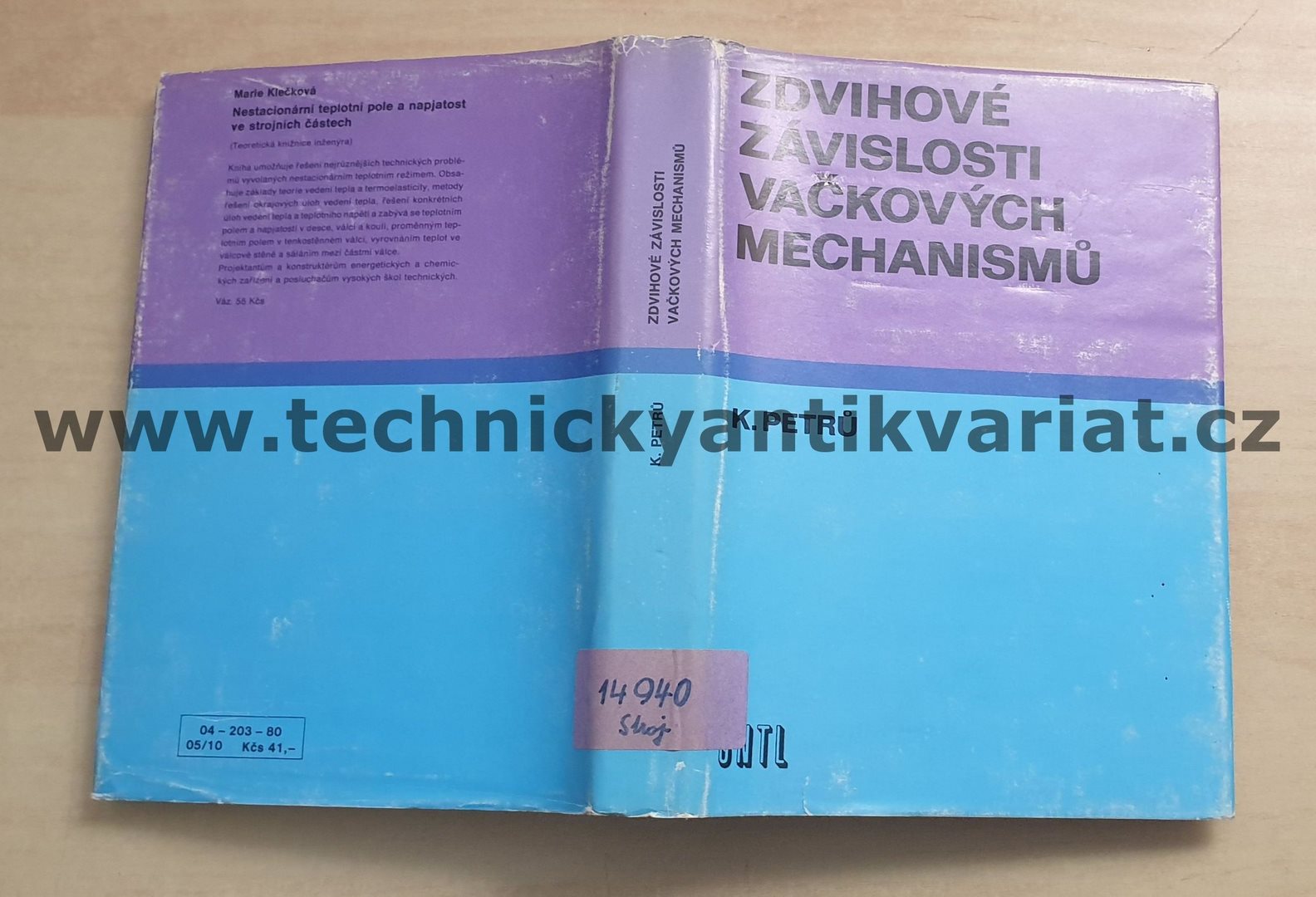 Zdvihové závislosti vačkových mechanismů - K. Petrů (1980)