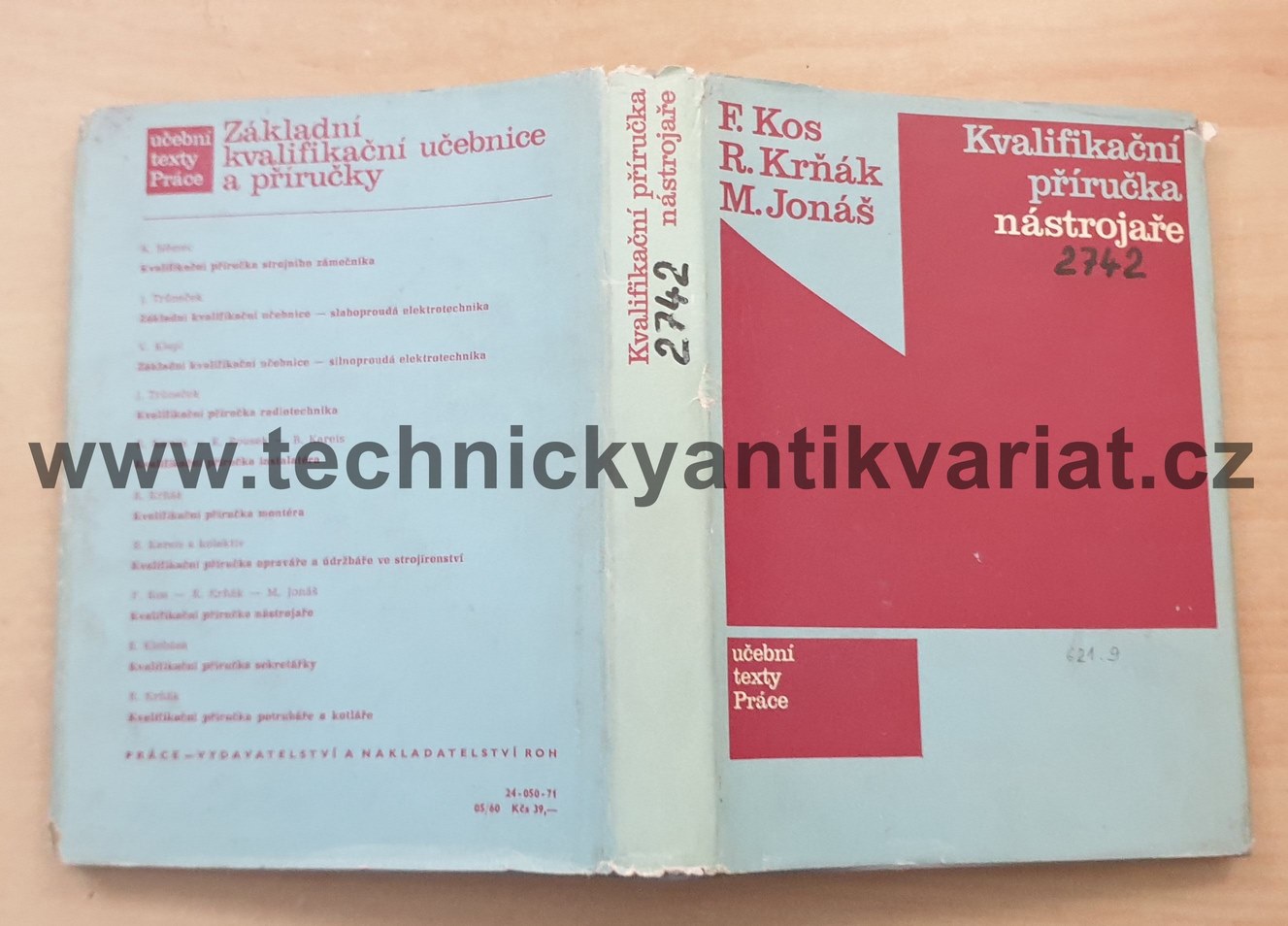 Kvalifikační příručka nástrojaře - Krňák, Kos, Jonáš (1971)