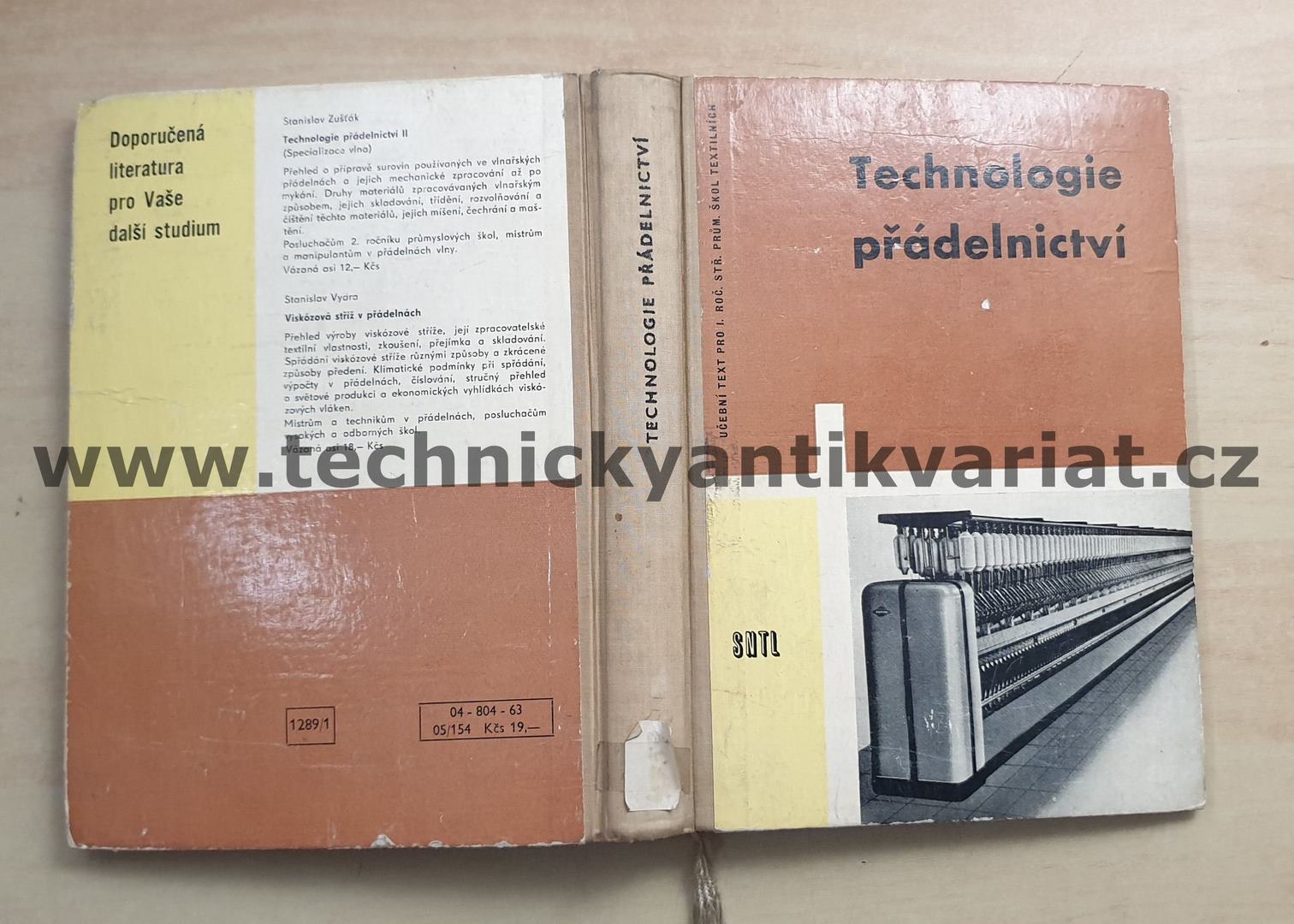 Technologie přádelnictví (1963)