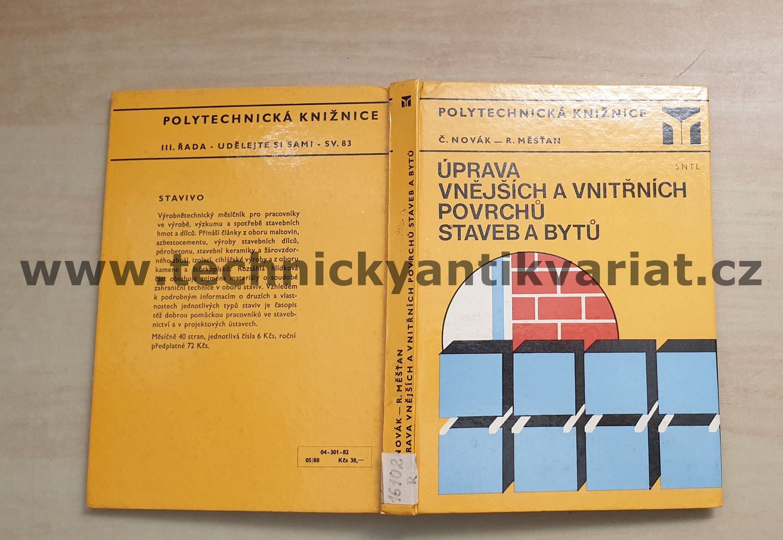 Úprava vnějších a vnitřních povrchů staveb a bytů - Novák, Měšťan (1982)