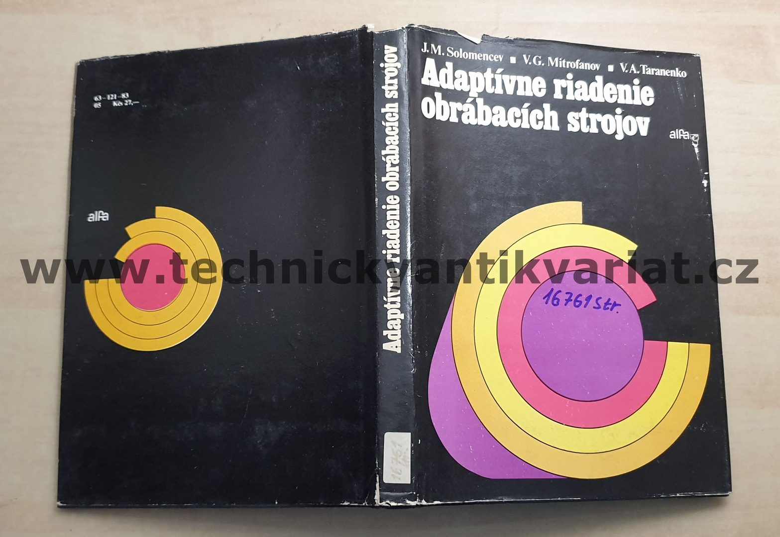 Adaptívne riadenie obrábacích strojov - Solomeneev, Mitrofanov, Taranenko (1983)