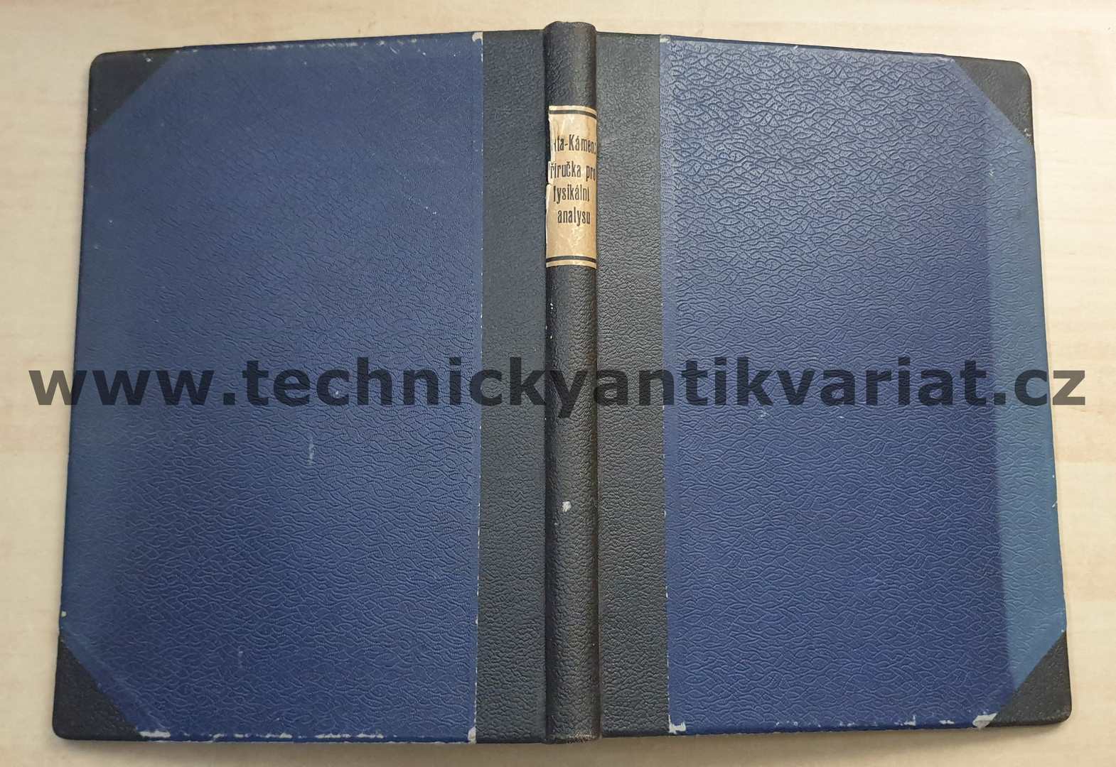 Příručka pro cvičení ve fysikálních a speciálných methodách analytických - F. Čůta, K. Kámen (1947)