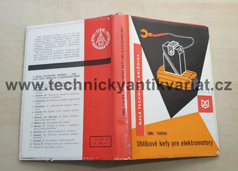 Uhlíkové kefy pre elektromotory - Emil Tarina (1973)