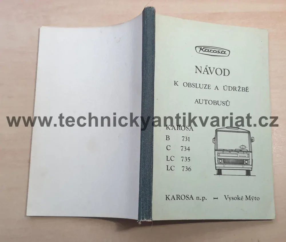 Karosa B731, C734, LC735, LC736 - návod k obsluze (1986)