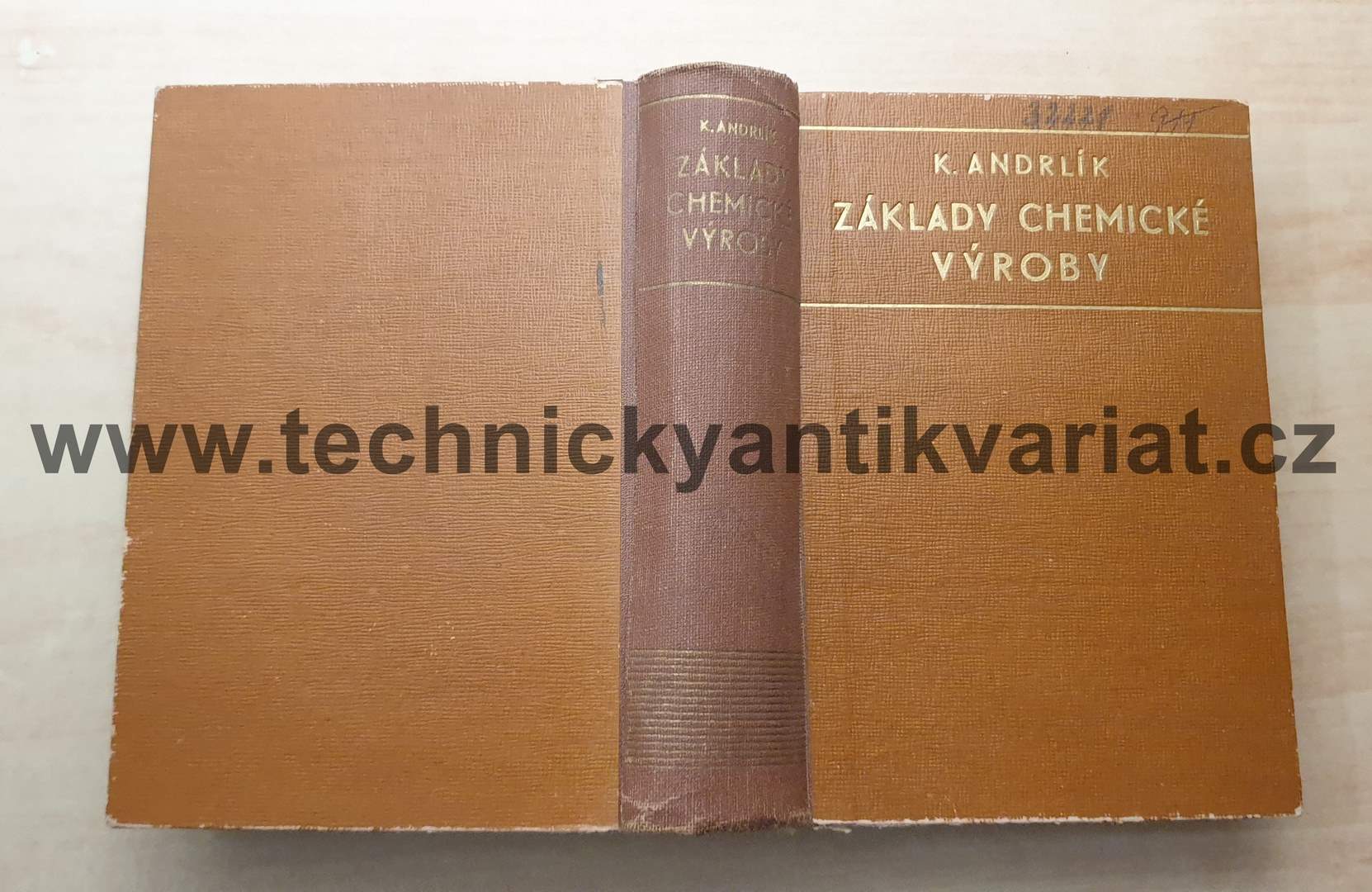 Základy chemické výroby - K. Andrlík (1947)