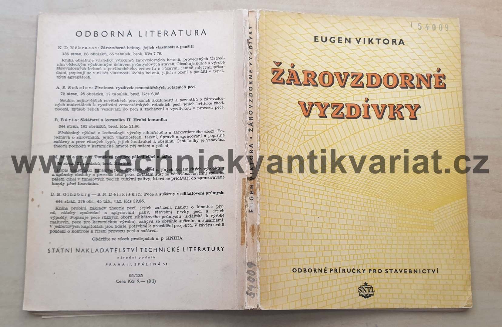 Žárovzdorné vyzdívky - Eugen Viktora (1955)