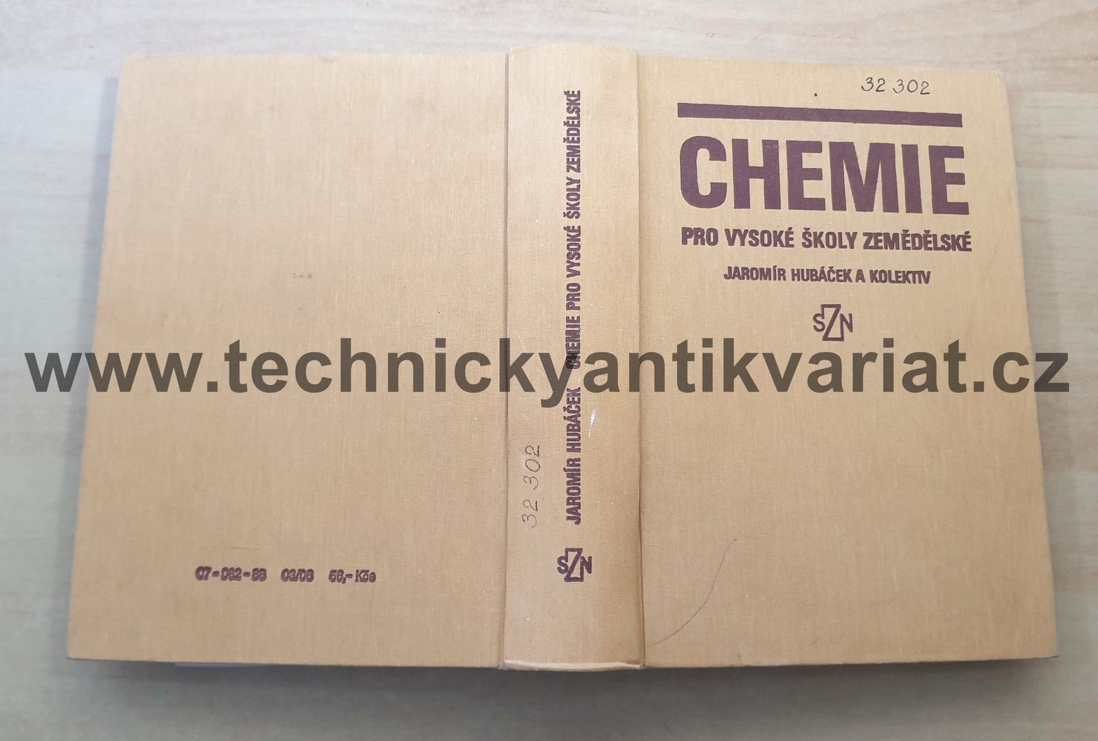 Chemie pro vysoké školy zemědělské - Jaromír Hubáček (1988)