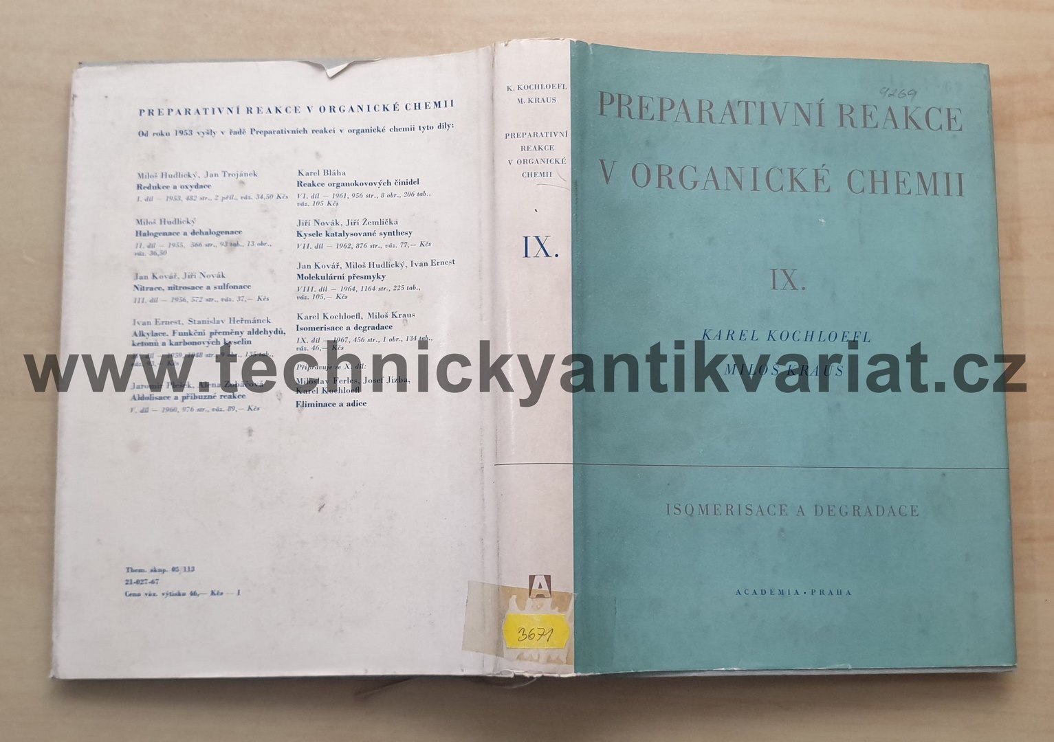 Preparativní reakce v organické chemii IX. Isomerisace a degradace - Kochloefl, Kraus (1967)