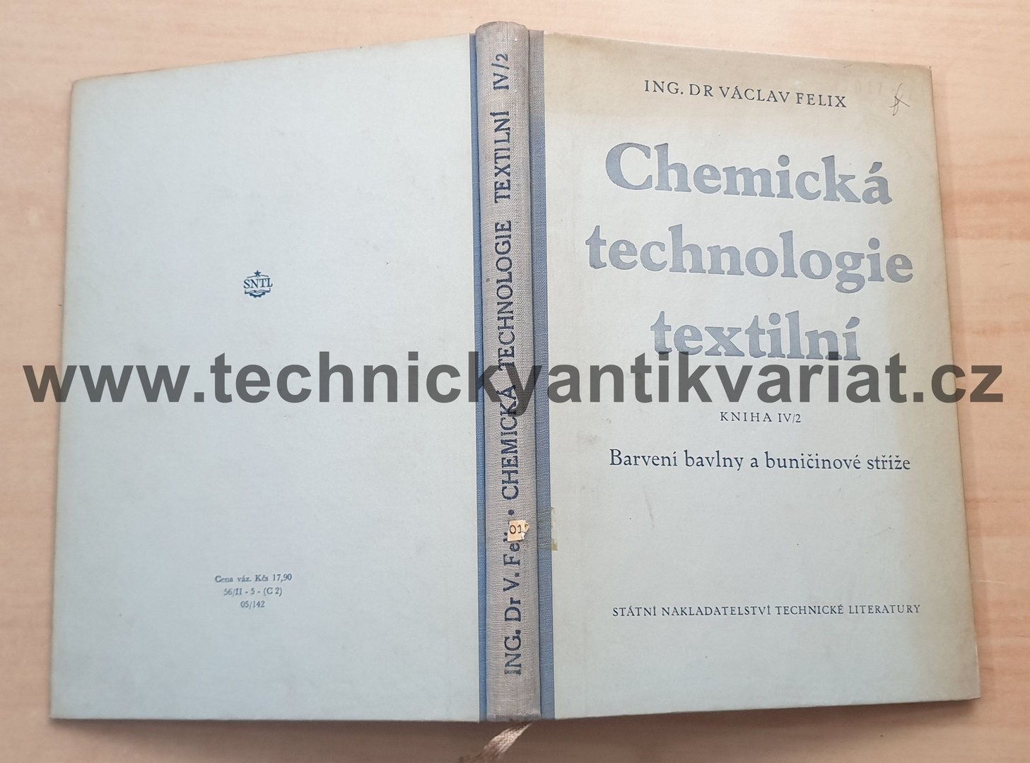 Chemická technologie textilní - IV/2 barvení bavlny a buničinové stříže - Václav Felix (1956)