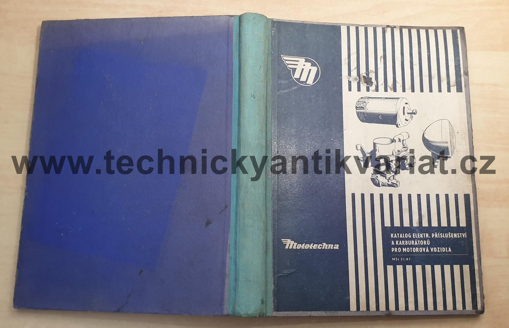 Katalog elektrického příslušenství a karburátorů pro motorová vozidla (1955)