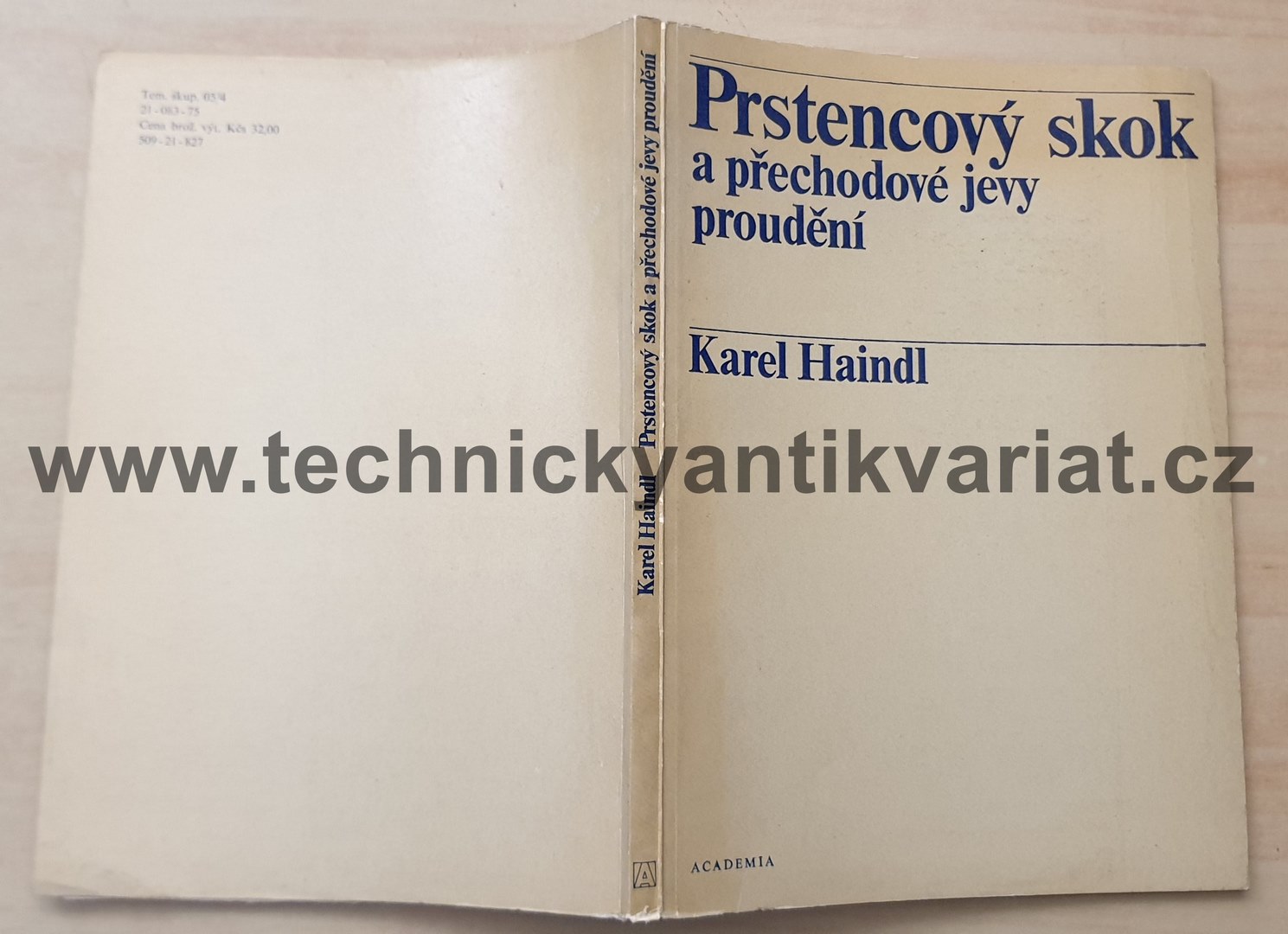 Prstencový skok a přechodové jevy proudění - Karel Haindl (1975)