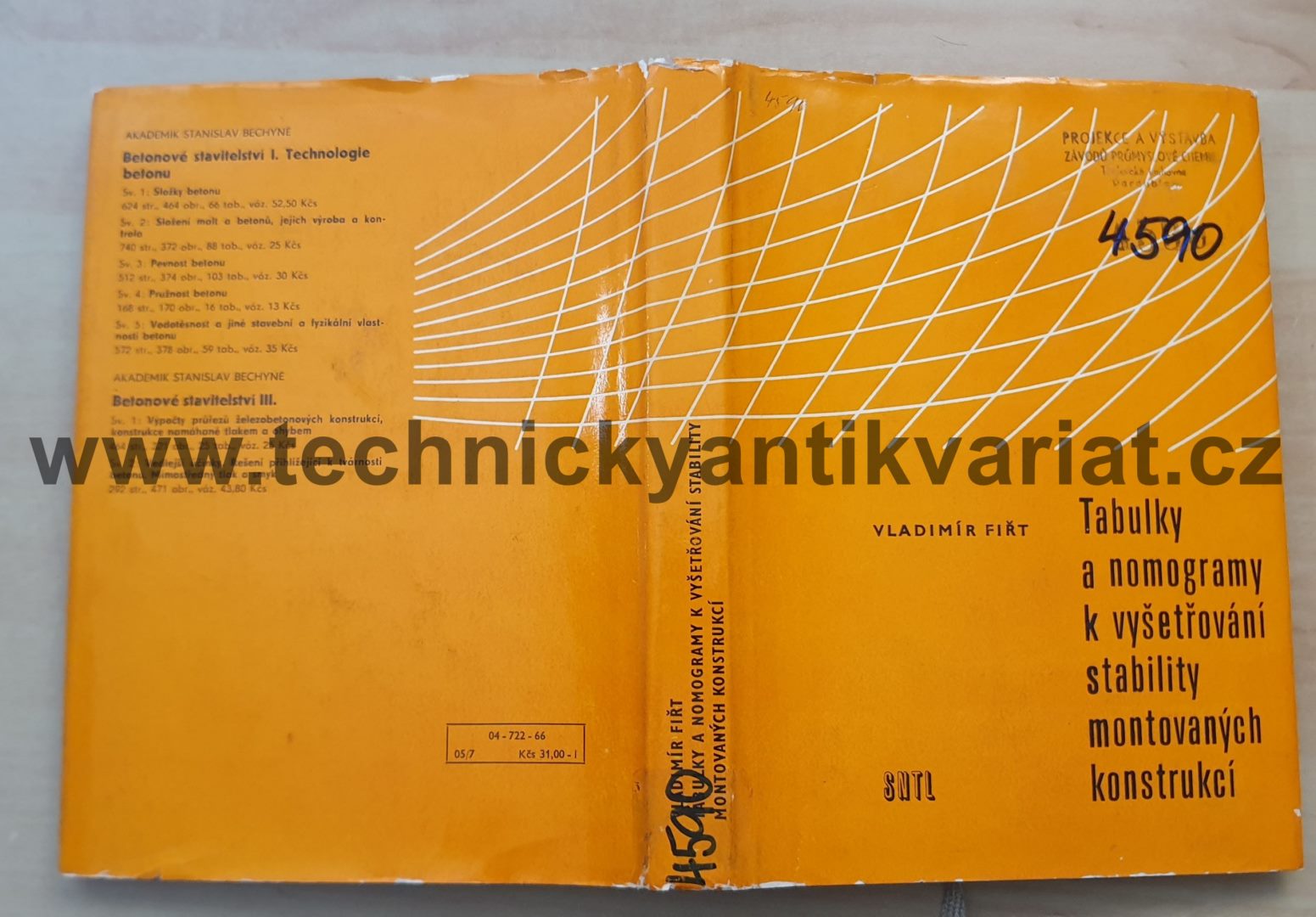Tabulky a nomogramy k vyšetřování stability montovaných konstrukcí - V. Fiřt (1966)