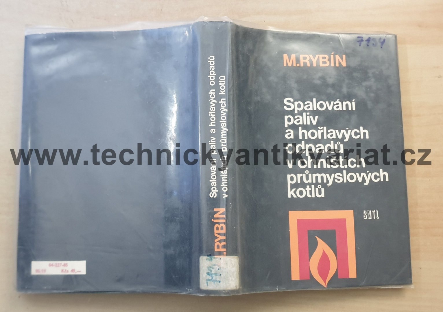 Spalování paliv a hořlavých odpadů v ohništích průmyslových kotlů - M. Rybín (1985)
